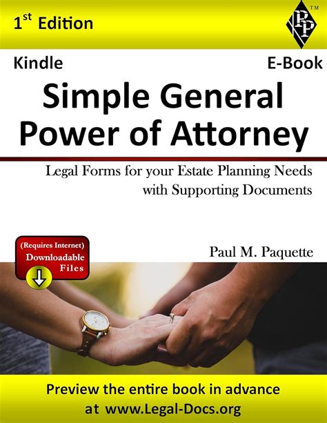 Simple General Power of Attorney: Legal Forms for your Estate Planning ...