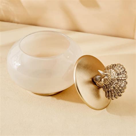 Buy Eternity Vivere Metal Peacock Decorative Jar from Home Centre at ...
