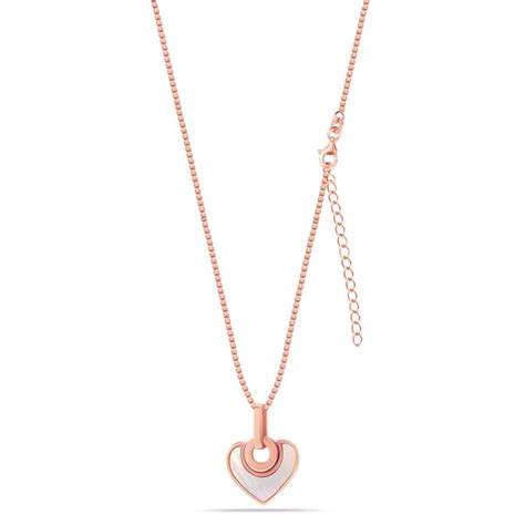 LeCalla - Buy 925 Sterling Silver Rose Gold Plated Mother of Pearl ...