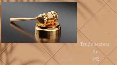 TRADE SECRETS IN IPR - Blog | Sonisvision