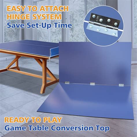 Table Tennis Table 96-Inch Foldable Ping Pong Table Topper - Converts ...