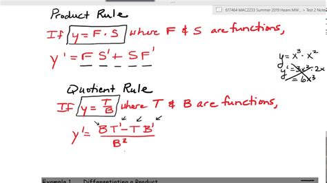 Image result for Chain Rule Examples Quotient Rule