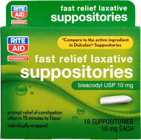 Amazon.com: Dulcolax Stimulant Laxative Medicated Suppositories 4ct Fast Relief, Rectal Use Only ...