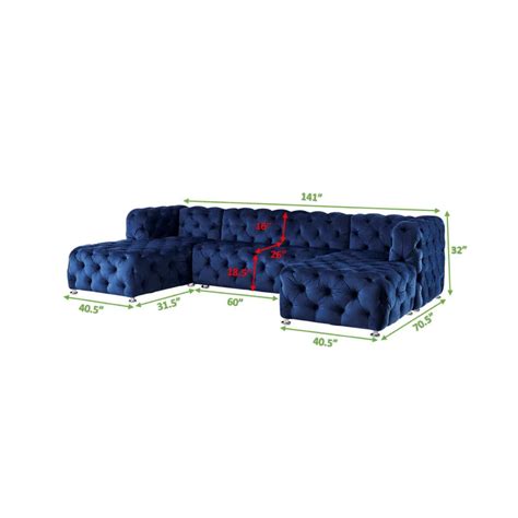U Shape Sofa Set : Sectional Black 4 Seater Sofa Set – Studio GKW