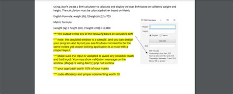 Image result for Code for BMI Calculator in Java Language