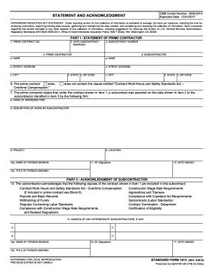 Us Sf 1413 - Fill and Sign Printable Template Online