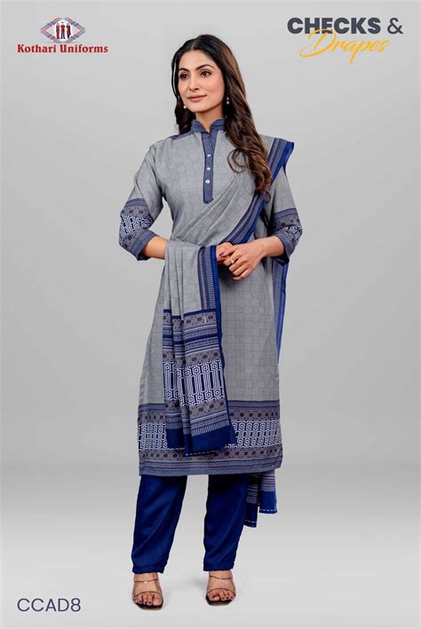Checks & Drapes - CAD8 | Kothari Uniforms | Saree Salwar Combo