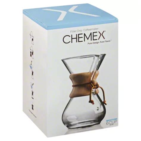 Chemex Coffeemaker, Filter-Drip, Classic, 6 Cup | Wegmans