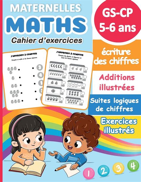 Maths Maternelles Gs Cp 5 6 Ans Cahier Dexercices Ecriture | Desertcart ...