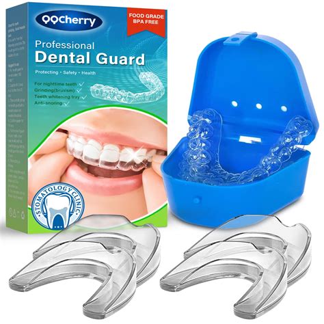 Professional Dental Night Guard for Teeth Grinding - 2 Sizes, BPA Free (4 Pcs Set) - Walmart.com - night guard for grinding