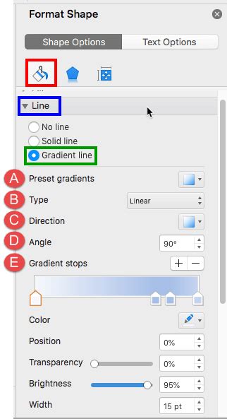 Image result for PowerPoint Gradient Line