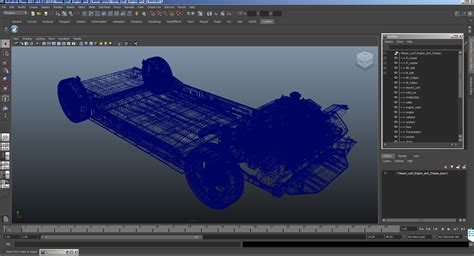 3D model Nissan Leaf Engine and Chassis | 3D Molier International