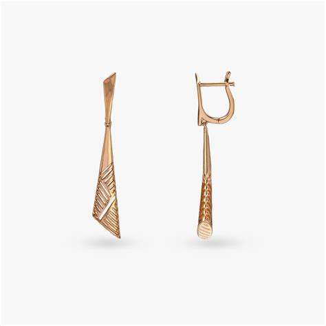 Geometric Flair Gold Hoop Earrings