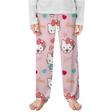 Hello Kitty pjs for Kids Pajama Pants Hello Kitty Merch for Girls Boys ...