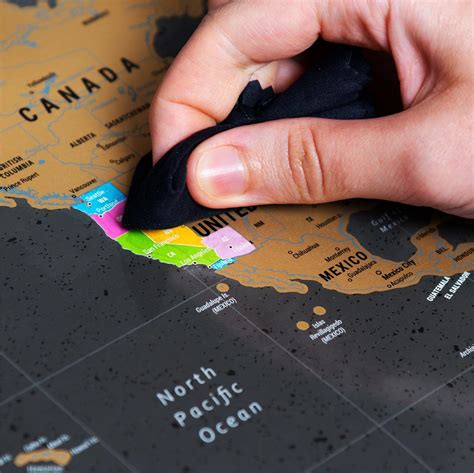 Atlas&Green Atlas & Green Scratch Off World Map, All US States, India ...