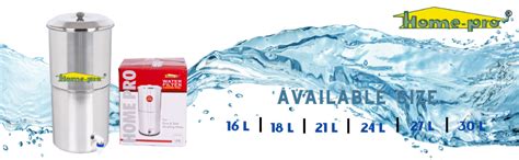 Home-Pro - Gravity Water Filter and Purifier | 16 Liters Total Capacity ...
