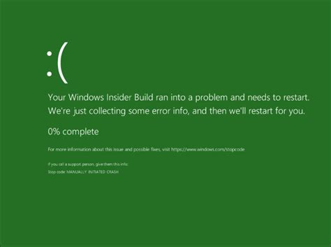 Image result for Windows Error Green screen