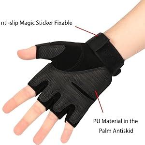 BADOWL Nylon Tactical Half-Finger Gloves for Sports, Hard Knuckle ...