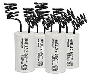 RIC Fan Capacitor (2.5 Mfd, White, Pack of 4) : Amazon.in: Home & Kitchen