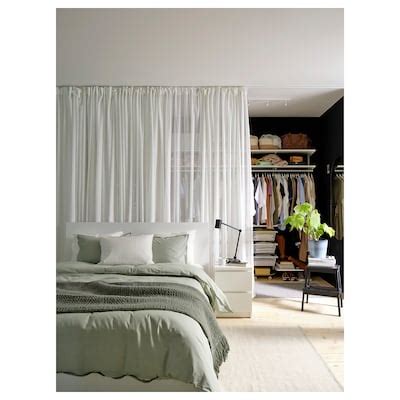 ÄNGSFRYLE sheer curtain, 1 piece, white/with heading tape, 300x250 cm ...