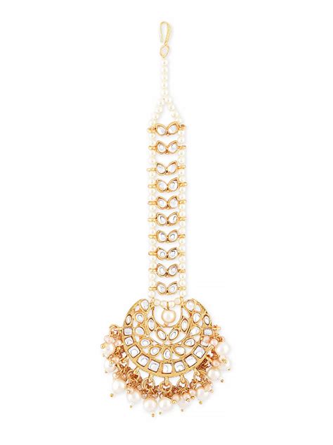 Zaveri Pearls for Women's Gold Tone Kundan and Pearls Traditional ...