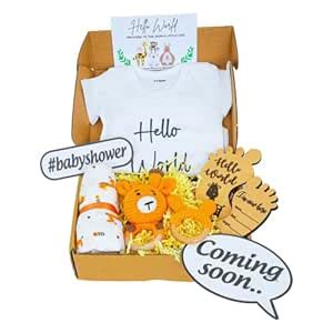The Baby First Box New Born Newborn Bundle: Onesie, Muslin Swaddle ...