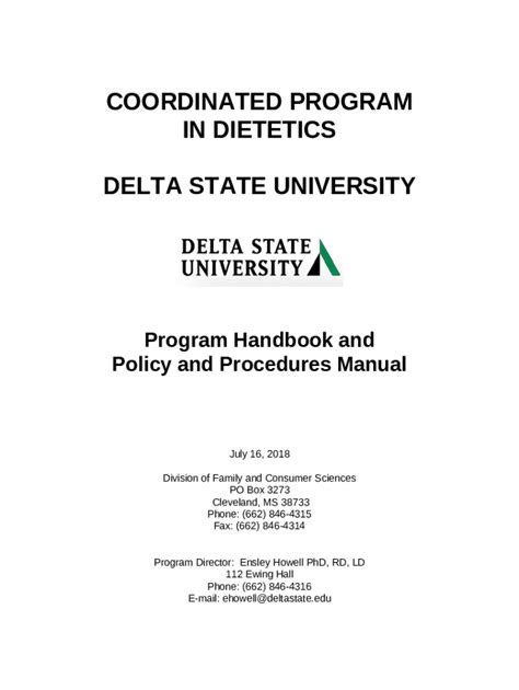 Nutrition Option Of the Didactic Program in Dietetics ... Doc Template ...