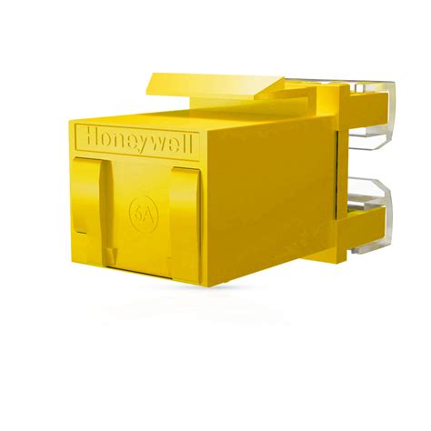 Cat6A UTP Keystone Jack Shuttered YELLOW – Honeywell Connection