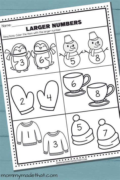Free Printable Preschool Winter Worksheets at Carisa Macaulay blog