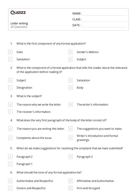 50+ The Letter C worksheets for 6th Class on Quizizz | Free & Printable