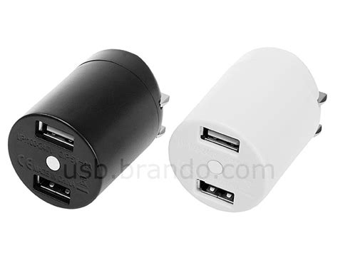 Dual USB Port Mini Travel Adapter