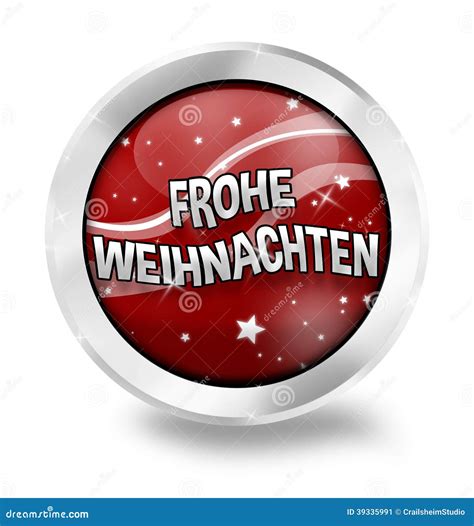 Merry Christmas German Language Stock Illustration - Illustration of ...