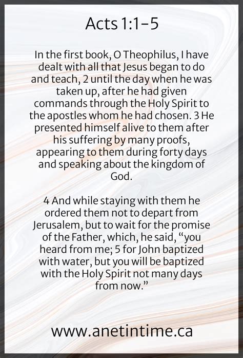 Acts 1:1-5 - A Net in Time