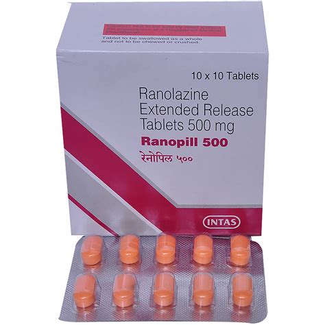 Ranopill 500 Tablet 10's Price, Uses, Side Effects, Composition ...