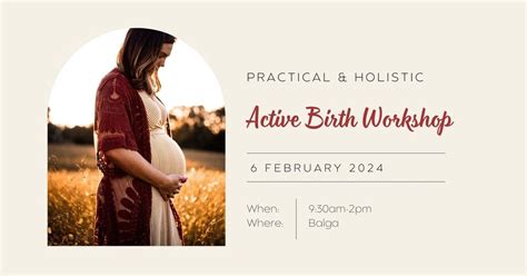 Active Birth Workshop, The Salvation Army. Balga, Perth, 6 February ...