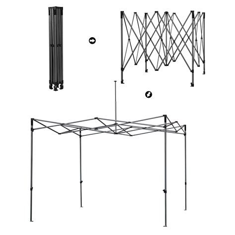 Buy Yaheetech Pop Up Gazebo, 3x3M Heavy Duty Commercial Waterproof ...