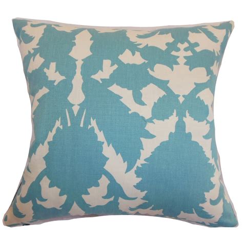 Buy The Pillow Collection P18FLAT-D-20879-TURQUOISE-C100 Fakahina ...