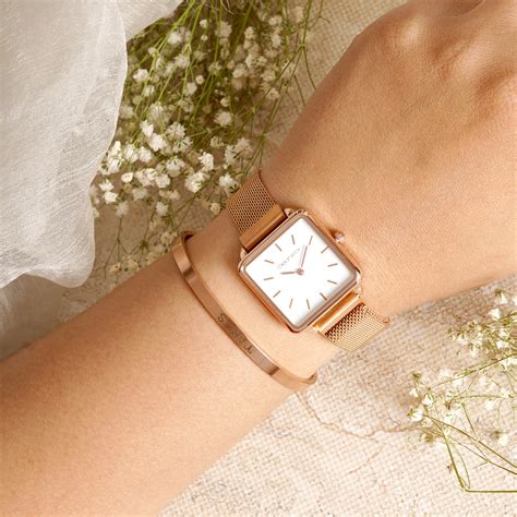 Shop Joker & Witch Rose gold Aries Watch Bracelet Set Online for Women