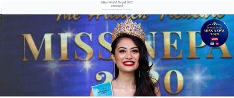 Fact Check: Nepali Actress Nisha Ghimire Never won Miss world 2020 or ...