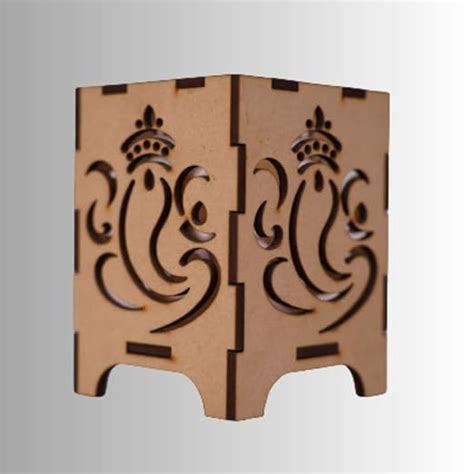 Divine Sapphire Wooden Pen Holder MDF Wood - Brown,Unique Ganesh G ...