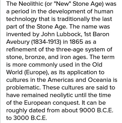 what do you near by neeldhic age - Brainly.in