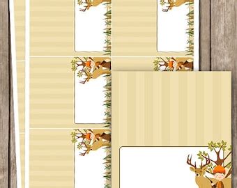Buy Camo Hunting Kids Party Food Tent Cards Template -editable Food ...