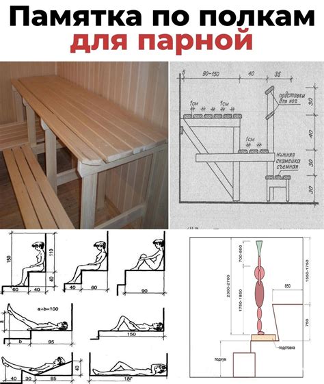 Полок в бане своими руками пошаговое руководство чертежи и размеры ...