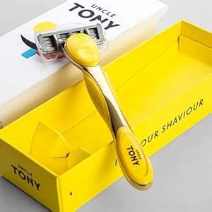 Uncletony Razor Handle with Blade - Yellow : Amazon.in: Health ...