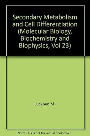 Secondary Metabolism and Cell Differentiation (Molecular Biology ...