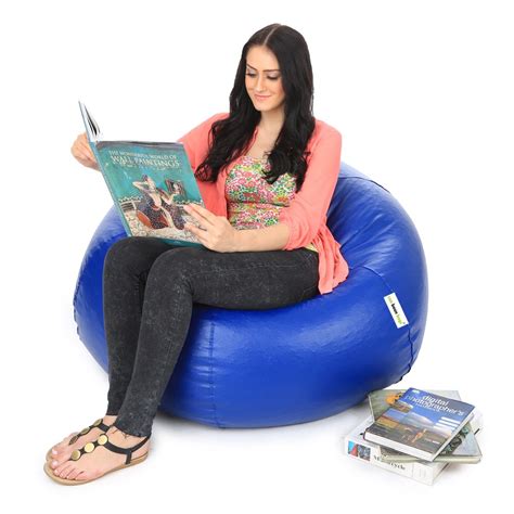 can bean bags Pumpkin XXL Bean Bag Cover Without Beans - Blue : Amazon ...