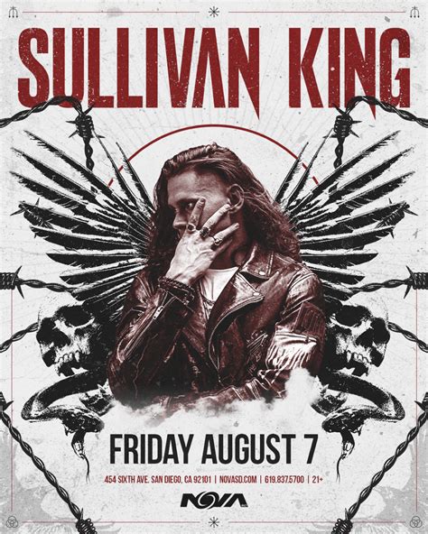 Sullivan King Tickets at Nova SD in San Diego by Nova SD | Tixr