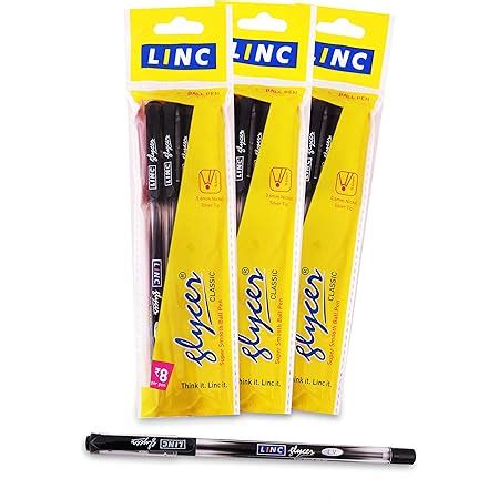 Linc Maxo Fine 0.7 mm Ball Pen | Comfortable Rubber Grip For Smudge ...