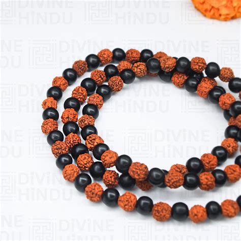 Buy Karungali Mala With Rudraksha Online -Divine Hindu