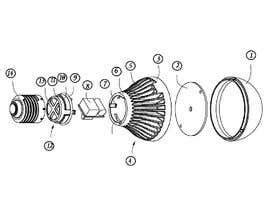 exploded drawing of a bulb | Freelancer